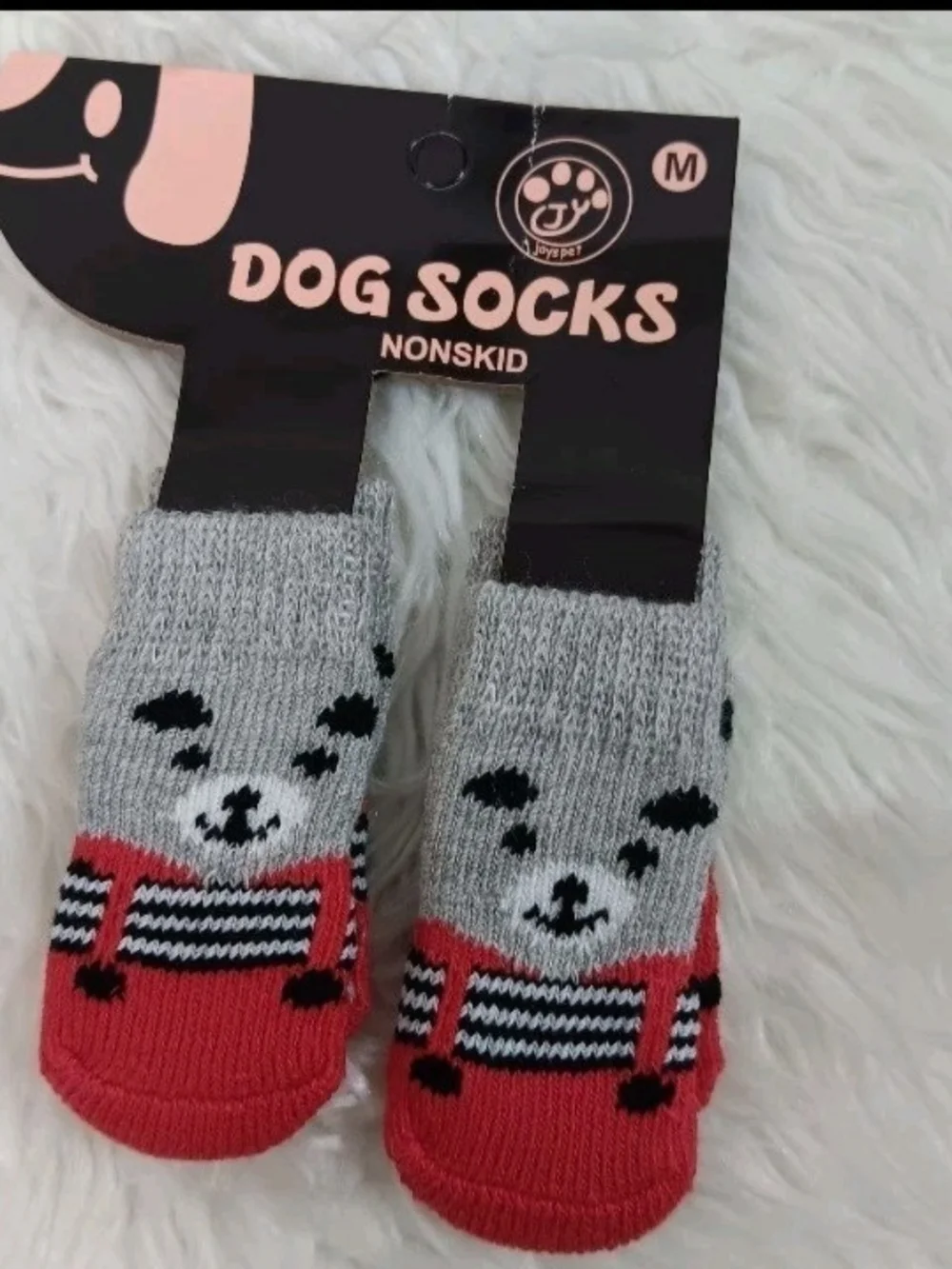 NWT Joyspet Colorful Non-Skid Cute Assorted Dog Socks - Medium